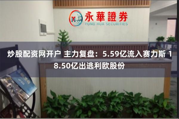 炒股配资网开户 主力复盘：5.59亿流入赛力斯 18.50亿