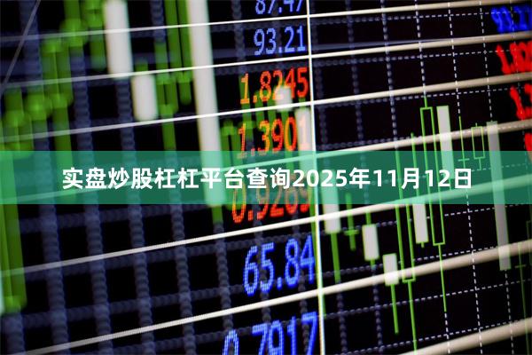 实盘炒股杠杠平台查询2025年11月12日